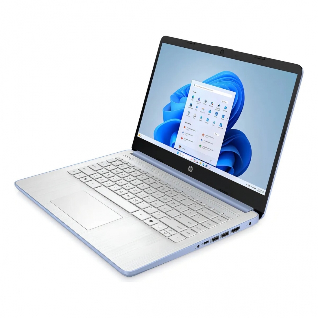 HP 14 HD LapTop - Intel N150 Processor, 4GB RAM, 128GB UFS, Sky Blue